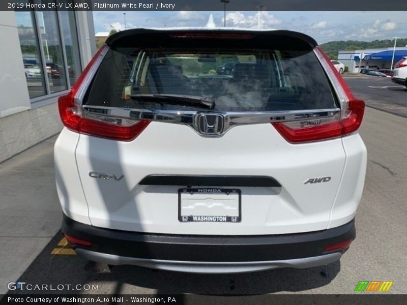 Platinum White Pearl / Ivory 2019 Honda CR-V LX AWD
