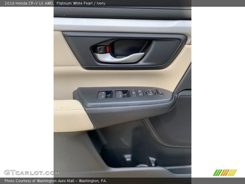 Platinum White Pearl / Ivory 2019 Honda CR-V LX AWD