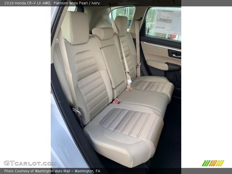 Platinum White Pearl / Ivory 2019 Honda CR-V LX AWD
