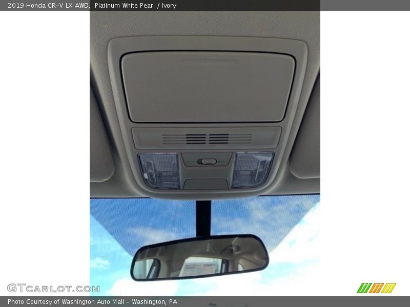 Platinum White Pearl / Ivory 2019 Honda CR-V LX AWD