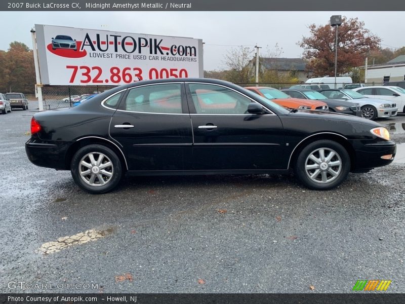Midnight Amethyst Metallic / Neutral 2007 Buick LaCrosse CX