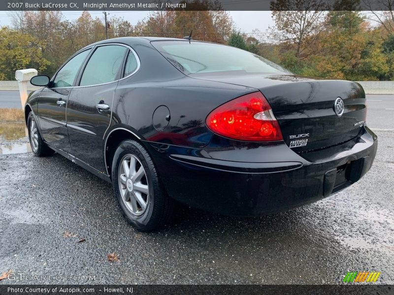 Midnight Amethyst Metallic / Neutral 2007 Buick LaCrosse CX