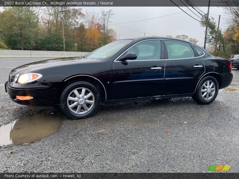 Midnight Amethyst Metallic / Neutral 2007 Buick LaCrosse CX