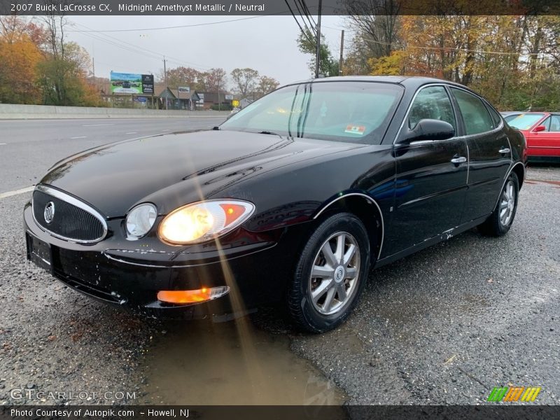 Midnight Amethyst Metallic / Neutral 2007 Buick LaCrosse CX
