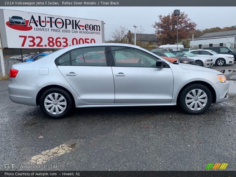 Reflex Silver Metallic / Titan Black 2014 Volkswagen Jetta S Sedan