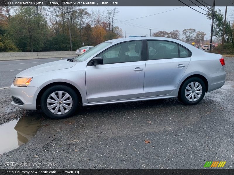 Reflex Silver Metallic / Titan Black 2014 Volkswagen Jetta S Sedan
