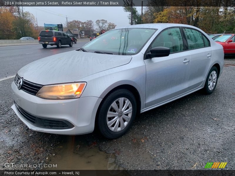 Reflex Silver Metallic / Titan Black 2014 Volkswagen Jetta S Sedan
