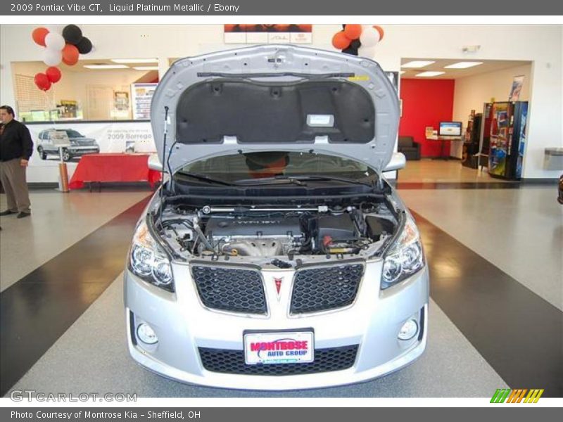 Liquid Platinum Metallic / Ebony 2009 Pontiac Vibe GT