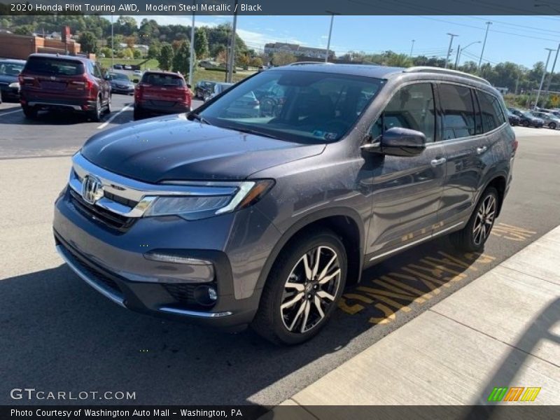 Modern Steel Metallic / Black 2020 Honda Pilot Touring AWD