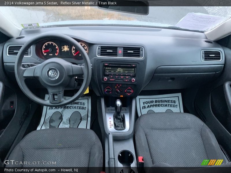 Reflex Silver Metallic / Titan Black 2014 Volkswagen Jetta S Sedan