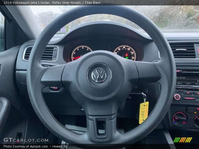 Reflex Silver Metallic / Titan Black 2014 Volkswagen Jetta S Sedan