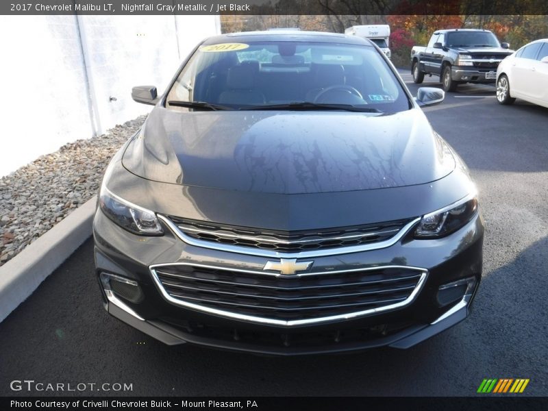 Nightfall Gray Metallic / Jet Black 2017 Chevrolet Malibu LT