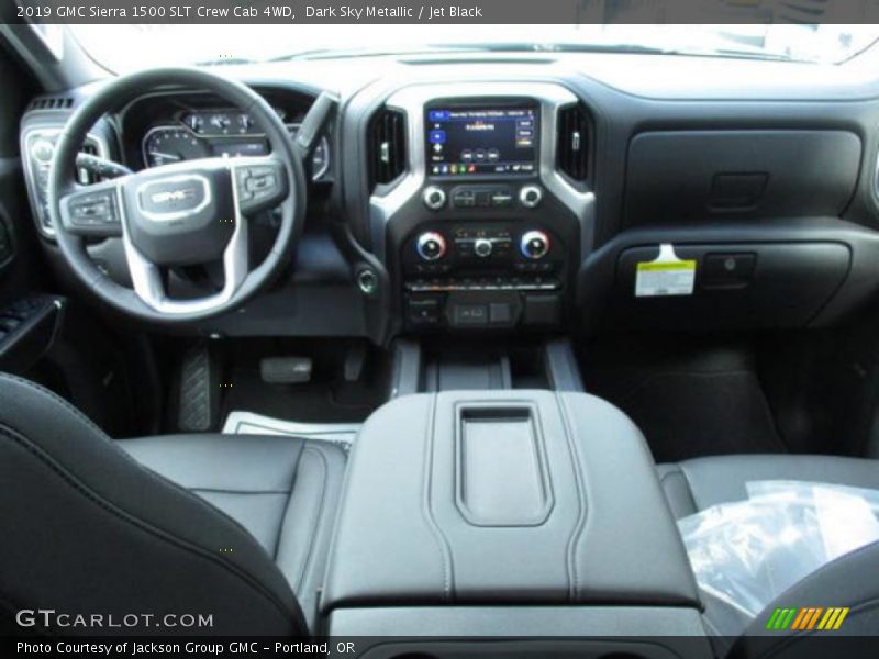 Dark Sky Metallic / Jet Black 2019 GMC Sierra 1500 SLT Crew Cab 4WD