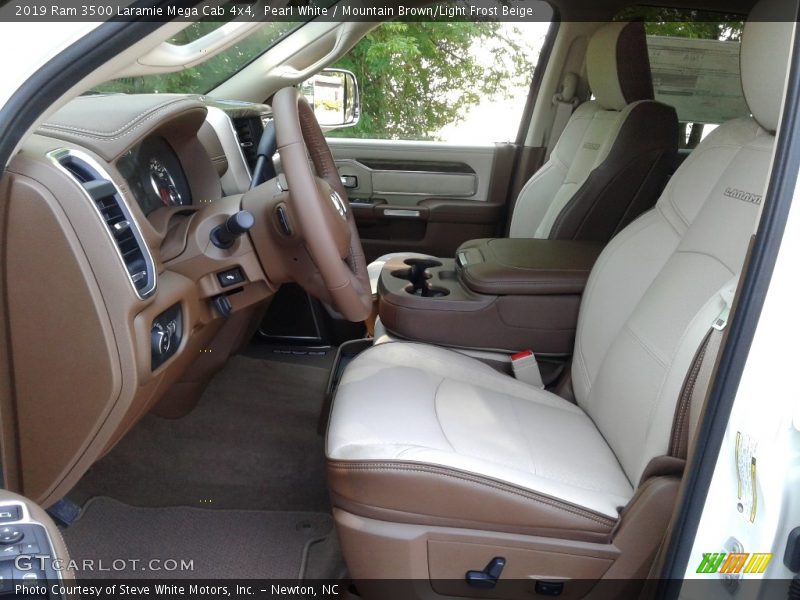  2019 3500 Laramie Mega Cab 4x4 Mountain Brown/Light Frost Beige Interior