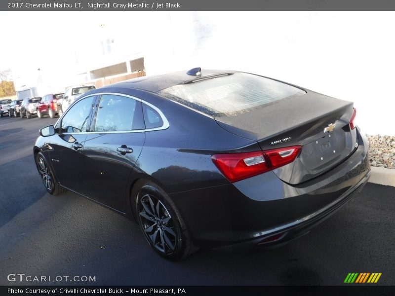 Nightfall Gray Metallic / Jet Black 2017 Chevrolet Malibu LT