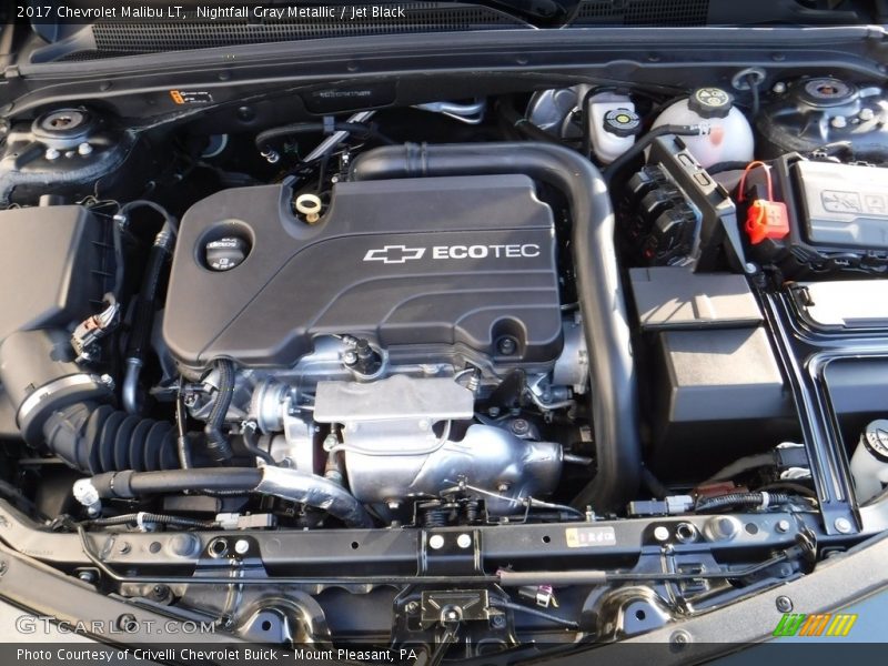 Nightfall Gray Metallic / Jet Black 2017 Chevrolet Malibu LT