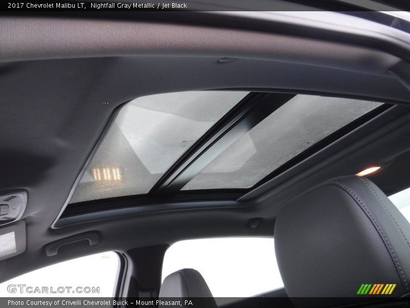 Nightfall Gray Metallic / Jet Black 2017 Chevrolet Malibu LT