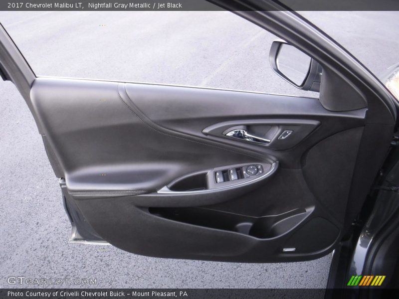 Nightfall Gray Metallic / Jet Black 2017 Chevrolet Malibu LT