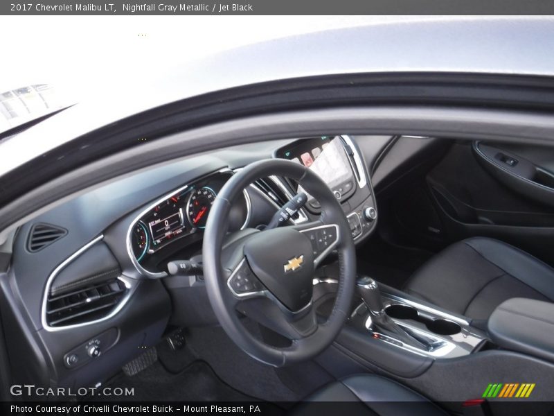 Nightfall Gray Metallic / Jet Black 2017 Chevrolet Malibu LT