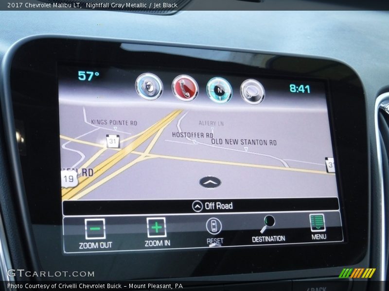 Nightfall Gray Metallic / Jet Black 2017 Chevrolet Malibu LT