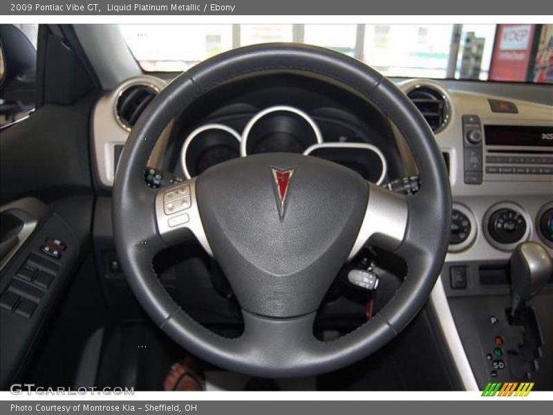 Liquid Platinum Metallic / Ebony 2009 Pontiac Vibe GT