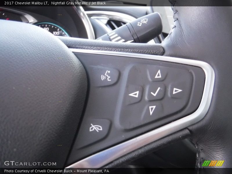 Nightfall Gray Metallic / Jet Black 2017 Chevrolet Malibu LT
