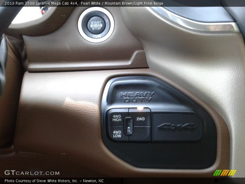 Controls of 2019 3500 Laramie Mega Cab 4x4
