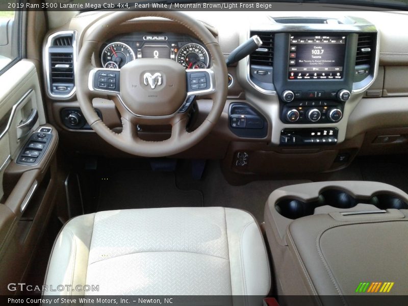 Dashboard of 2019 3500 Laramie Mega Cab 4x4