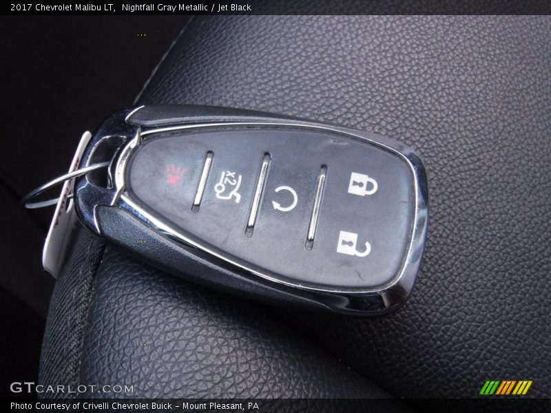 Nightfall Gray Metallic / Jet Black 2017 Chevrolet Malibu LT