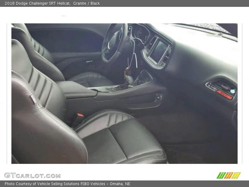 Granite / Black 2018 Dodge Challenger SRT Hellcat