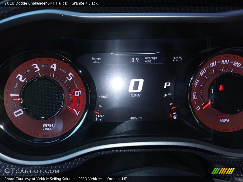 Granite / Black 2018 Dodge Challenger SRT Hellcat