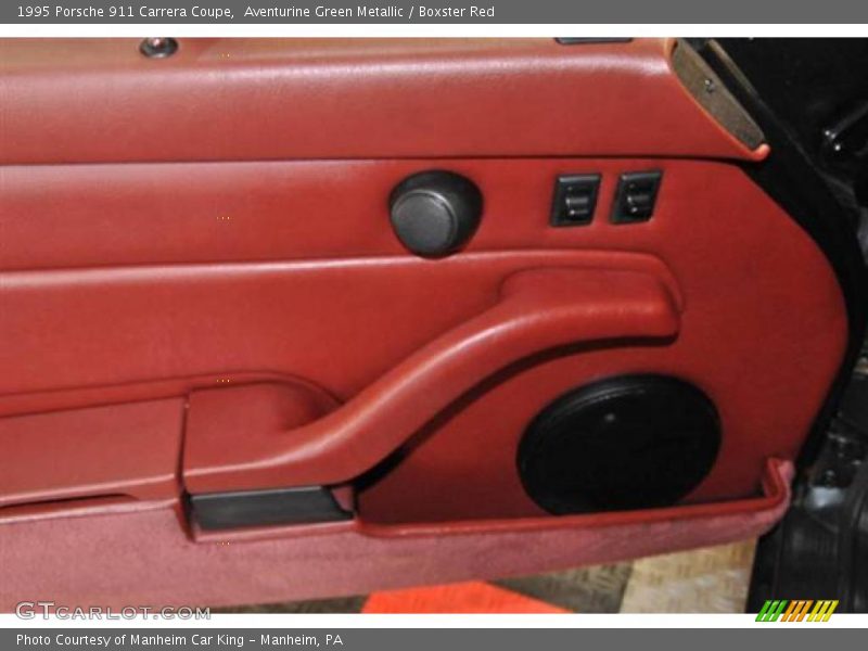 Aventurine Green Metallic / Boxster Red 1995 Porsche 911 Carrera Coupe