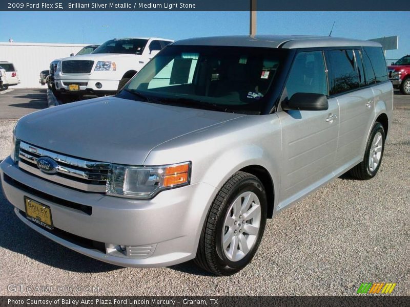 Brilliant Silver Metallic / Medium Light Stone 2009 Ford Flex SE