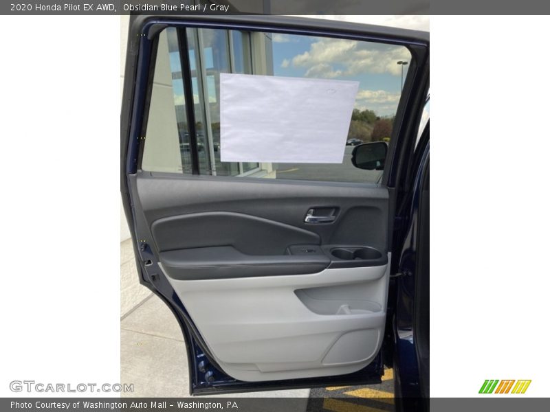 Obsidian Blue Pearl / Gray 2020 Honda Pilot EX AWD