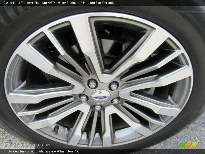 White Platinum / Medium Soft Ceramic 2019 Ford Explorer Platinum 4WD