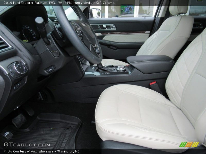 White Platinum / Medium Soft Ceramic 2019 Ford Explorer Platinum 4WD
