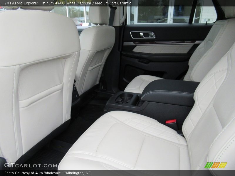 White Platinum / Medium Soft Ceramic 2019 Ford Explorer Platinum 4WD