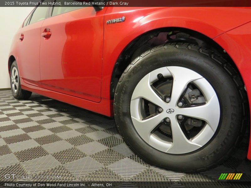 Barcelona Red Metallic / Dark Gray 2015 Toyota Prius Two Hybrid