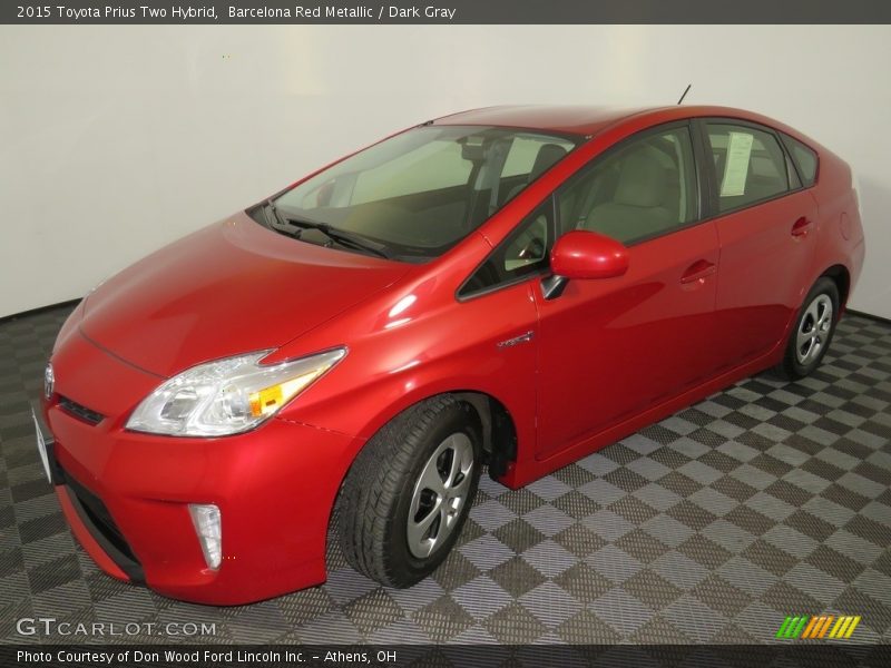 Barcelona Red Metallic / Dark Gray 2015 Toyota Prius Two Hybrid