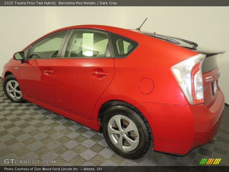 Barcelona Red Metallic / Dark Gray 2015 Toyota Prius Two Hybrid
