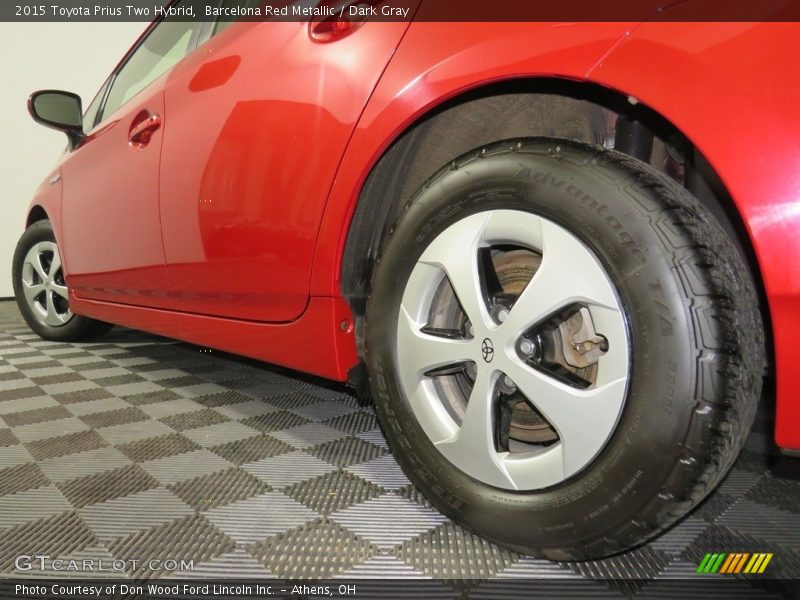 Barcelona Red Metallic / Dark Gray 2015 Toyota Prius Two Hybrid
