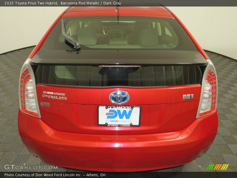 Barcelona Red Metallic / Dark Gray 2015 Toyota Prius Two Hybrid