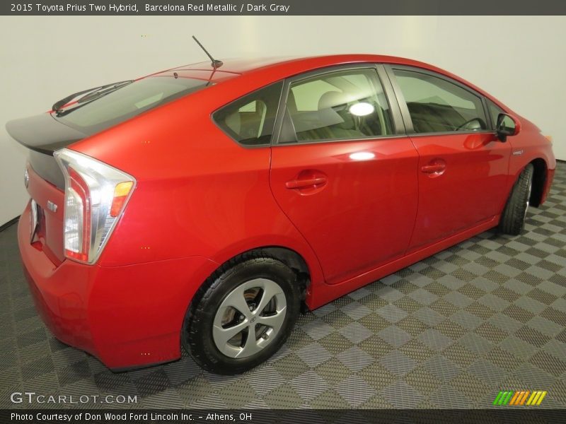 Barcelona Red Metallic / Dark Gray 2015 Toyota Prius Two Hybrid