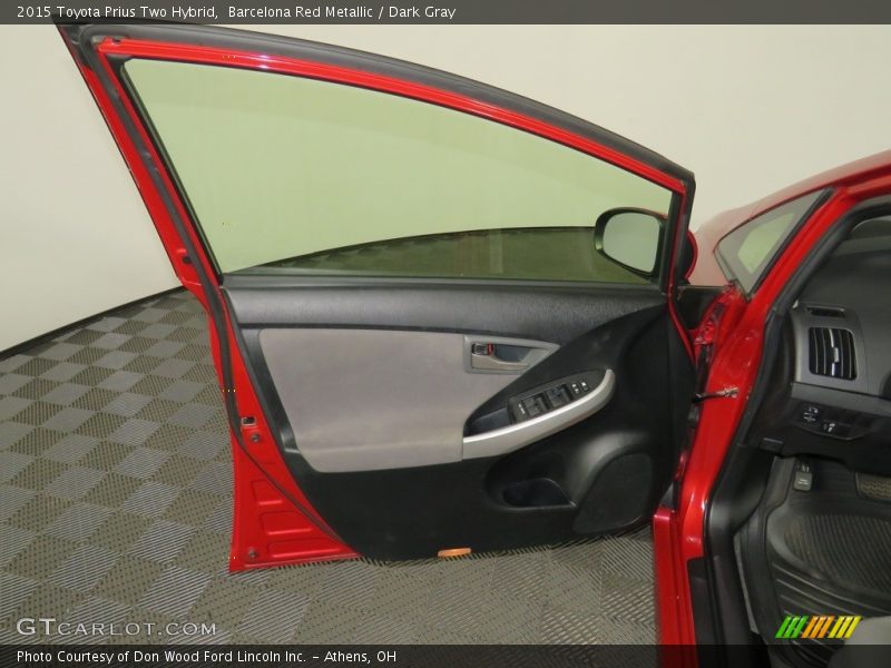 Barcelona Red Metallic / Dark Gray 2015 Toyota Prius Two Hybrid