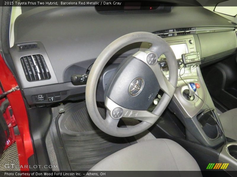 Barcelona Red Metallic / Dark Gray 2015 Toyota Prius Two Hybrid