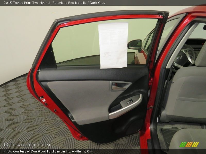 Barcelona Red Metallic / Dark Gray 2015 Toyota Prius Two Hybrid