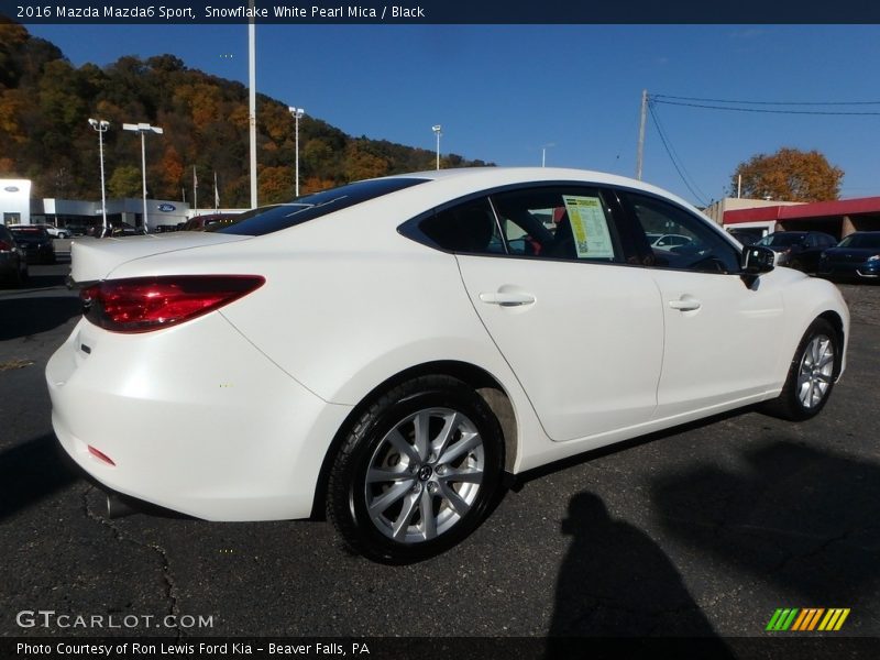 Snowflake White Pearl Mica / Black 2016 Mazda Mazda6 Sport