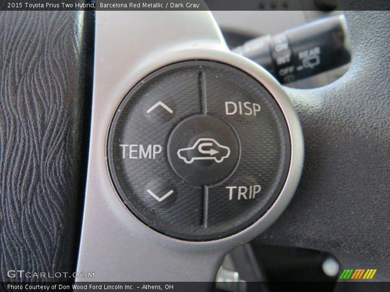 Barcelona Red Metallic / Dark Gray 2015 Toyota Prius Two Hybrid