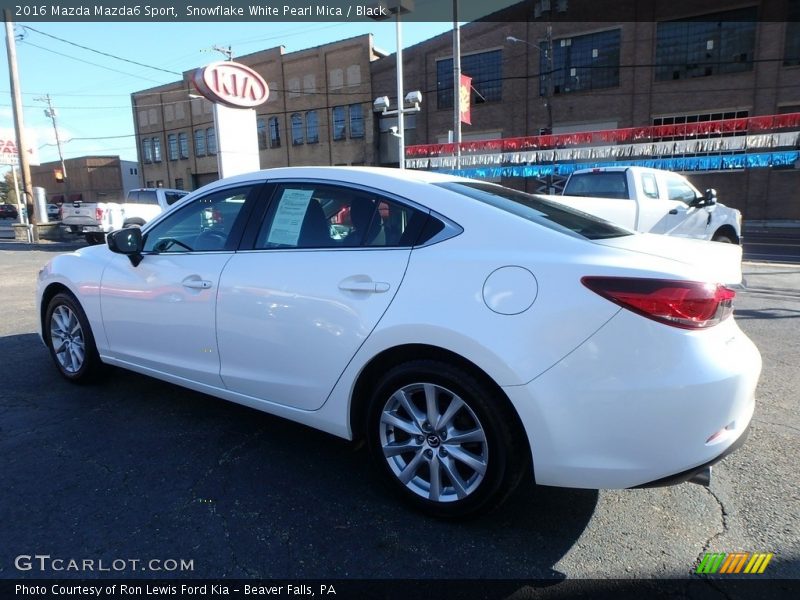 Snowflake White Pearl Mica / Black 2016 Mazda Mazda6 Sport