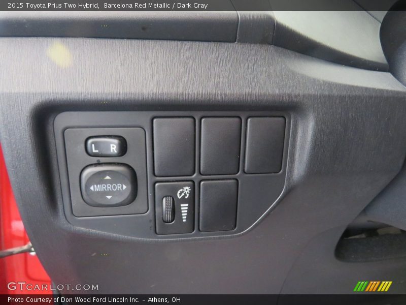 Barcelona Red Metallic / Dark Gray 2015 Toyota Prius Two Hybrid